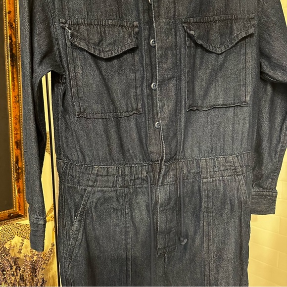 Denim Coveralls Jumpsuit Onepiece - Jeans Vintage Inspired - Picture 7 of 8